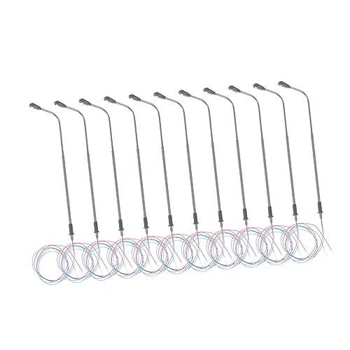 KICHOUSE Sand Table Street Light Model 10pcs Scaled Model Lamp Post Perfect for Lovers