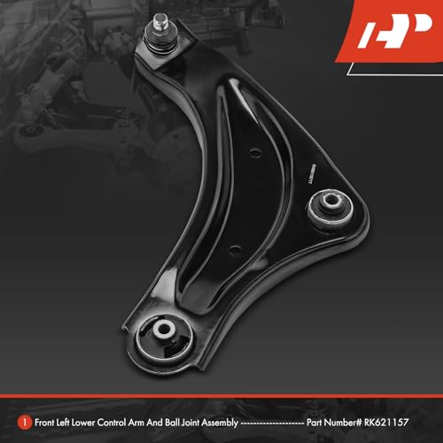 A-Premium Front Left Lower Control Arm, with Ball Joint & Bushing, Compatible with Nissan Juke 2011-2017, LEAF 2011-2017 by A-Premium - Image 2
