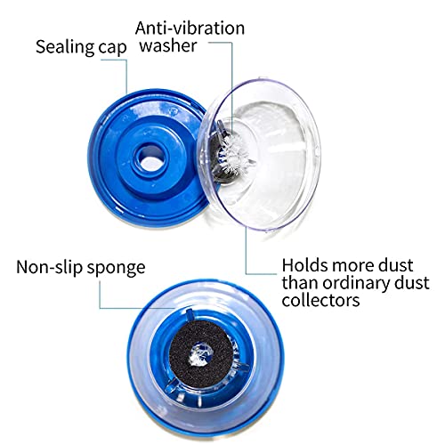 Dingzing 2 Stücke Bohrer Staubschutz, Bohrmaschine Staubfänger Bohrstaubfänger Decke Bohrstaubschutz Scalable Staubfrei Bohren Staubdicht Staubsammler für Bohrer Elektrische Hammer(2 Farben)