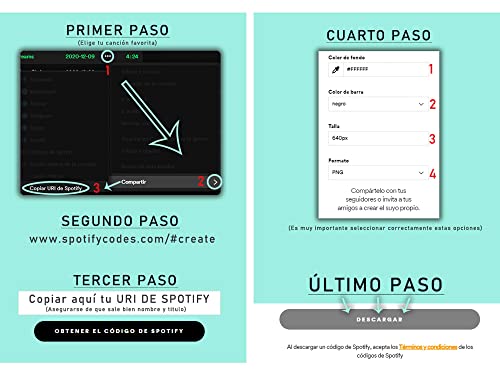 Oedim Lot de 4 porte-clés en méthacrylate personnalisé Spotify Musique | Fabriqué en méthacrylate de 4 mm | 1,3 x 5 cm | Effet miroir – vue 5