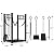 AMAGABELI GARDEN & HOME 31.6in Large Firewood Rack Fireplace Tools Set Wood Holder Indoor log Rack With Tools Tall for Wood Stove Firepit Campfire Storage Stacking Wrought Iron Accessories Outdoor