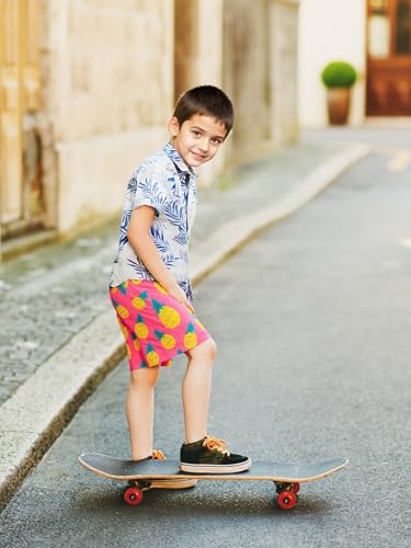 Image of SURF CUZ Boys Swim Trunks with Boxer Brief Liner Toddler Boy Stretch Swimsuit Shorts Quick Dry Swimming Trunks Bathing Suit