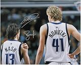 Dirk Nowitzki and Steve Nash Dallas Mavericks Autographed 16" x 20" Standing Together Photograph - Autographed NBA Photos