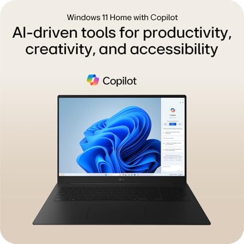 Image of LG gram 15-inch Thin and Lightweight Touchscreen Laptop, Windows 11 Home, AI-Enabled Intel Evo Edition Powered by Intel Core Ultra7(Series 2) 255H Processor, 16GB RAM, 1TB SSD, Obsidian Black