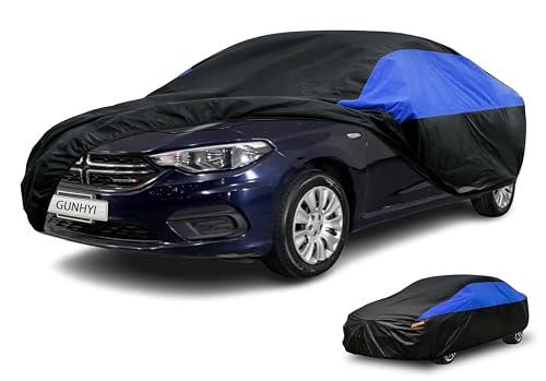 Image of GUNHYI Dodge Car Cover Custom Fit Dodge Neon Waterproof All Weather, Lightweight Full Car Cover Outdoor Sun UV Rain Dust Snow Wind Protection.