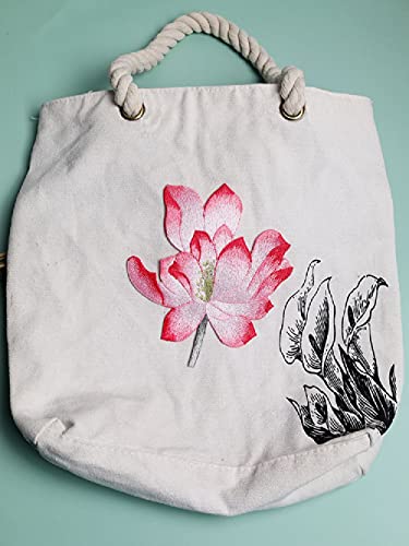 Beautiful Lotus Flower Patch, Elegant Lotus Blossom Embroidered Applique For Clothes Backpacks T-Shirt Jeans Skirt Vests Scarf Hat Bag (Pink Lotus) #TOP3