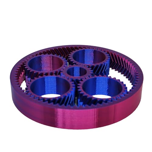 Brinquedo Engrenagem Fidget Planetária Spinner Anti Estresse Relaxante 3D Bicolor