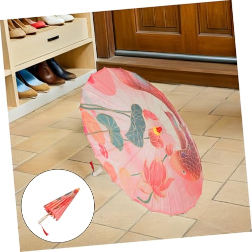 Parasol ligero de bambú para resolver la decoración de bodas y bailes 6