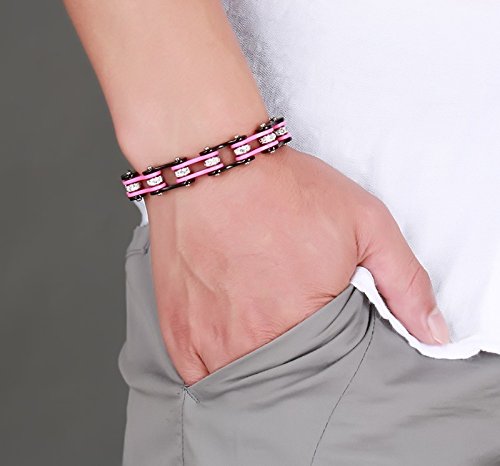 Vnox Bracciale a Catena Pesante Acciaio Uomo Bike