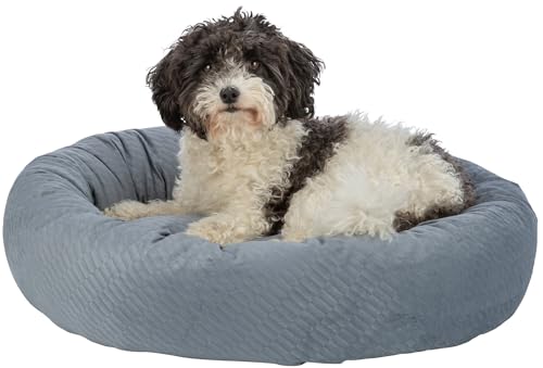 Panier pour chien en velours Alena ø 60 cm doté d'un coussin fixe haut de gamme - 3