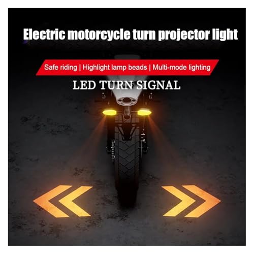 Clignotant de projection moto à LED coloré éclairage au sol
