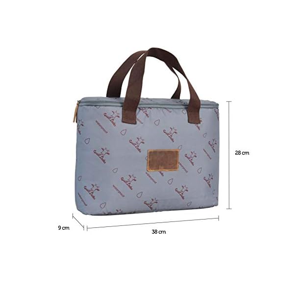 Gusti Kameratasche Leder - Cameron 17" Inlay Fototasche Spiegelreflex Tascheninlay Tascheneinsatz Größe-L Grau – Bild 7