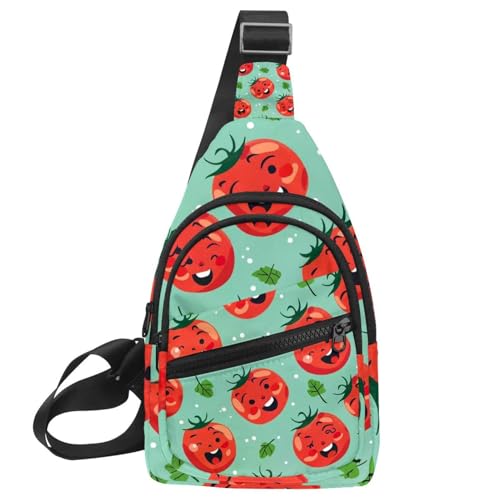 Sac à dos à bandoulière Happy Tomato multicolore et ajustable taille unique