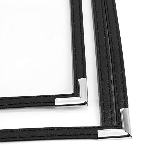 KOHAND 30Pcs Menu Covers, 8.5 x 11 Inch Single Page 2 View Transparent Restaurant Menu Holders Double Stitched Recipe Covers for Cafe, Bar, Drink, Classic and Gourmet Restaurants by KOHAND - Image 3