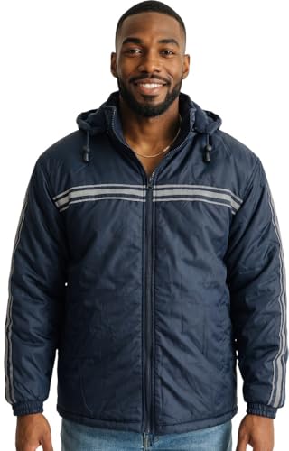 Image of ToBeInStyle Men's Zip Up Long Sleeve High Collar Polar Fleece Jacket
