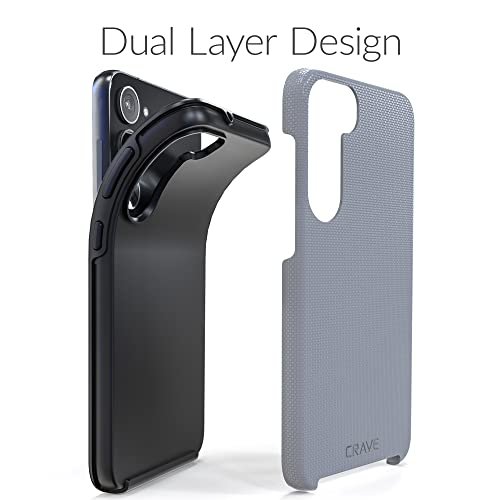 Image of Crave for Samsung Galaxy S23 Plus Case, Shockproof Protection Dual Layer Case for Samsung Galaxy S23 Plus (6.6 inch) - Slate