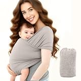 Elastisches Wickeltuch f&uuml;r Neugeborene, vielseitige Stillst&uuml;tze, Tragetuch Baby Neugeboren