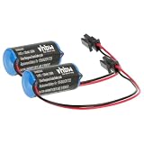 vhbw 2x batteria compatibile con Allen Bradley Series B 5561, Series B 1756-LSP, Series B 5562 controlli industriali (1200mAh, 3V, Li-MnO2)