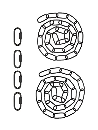 Image of Aspen Creative 21111-51,Steel 3 Feet Heavy Duty Chain & Quick Link Connector for Hanging Up Maximum Weight 40 Pounds-Lighting Fixture /Swag Light /Plant in Antique Brass.11 Gauge.