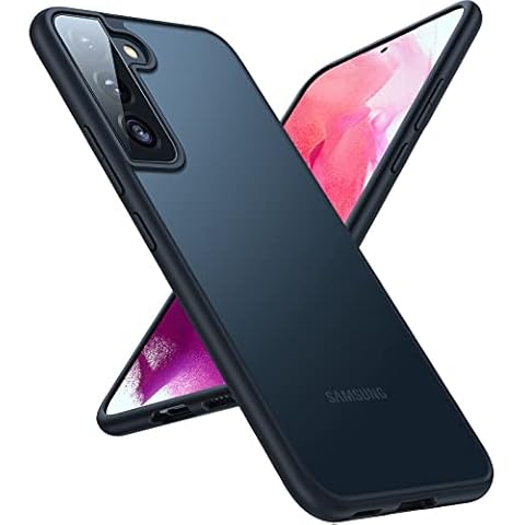 TORRAS Militärschutz für Samsung Galaxy S22 Hülle (Echtes Militär Drop Zertifiziert) Extrem Stoßfest Samsung S22 Hülle Kratzfest Stilvolles Aussehen Handyhülle Samsung Galaxy S22 5G Hülle Matt Schwarz Cover
