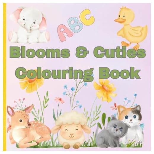 Cute Spring Animals Colouring Book For Kids: Educational Colouring Pages With Baby Animals and Alphabets For Preschool Children Ages 3-5