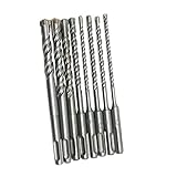 Couleur: gris WKWPYCYUH 8pcs / Set 16 Hammer électrique for poignée Ronde 0mm SDS. Plus Barque DE Brick Barque DE Branche DE Branche DE Branche DE MONONRY Saw Fort DE PERGE bit