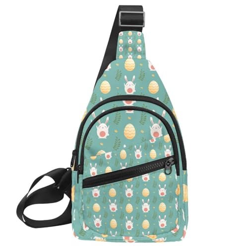 Sac à dos lapin bleu de Pâques 30x18cm pour voyage et randonnée