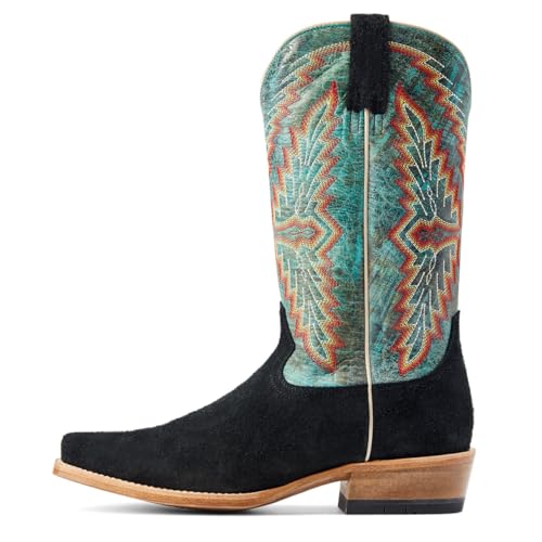 Ariat Mens Futurity Showman Dijon Roughout Navy Top Cutter Toe2