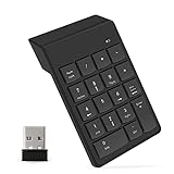 テンキー2.4G ワイヤレステンキー 18キー 数字キーボード 非連動テンキー 薄型 持ち運び便利 デスクトップPCノートブック用