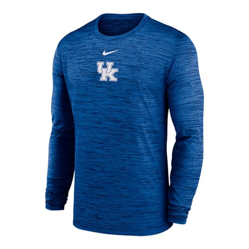 Nike Kentucky Sideline Velocity Men's Dri-FIT College Long-Sleeve T-Shirt (02EQ4EVNKY-UJZ, Royal)
