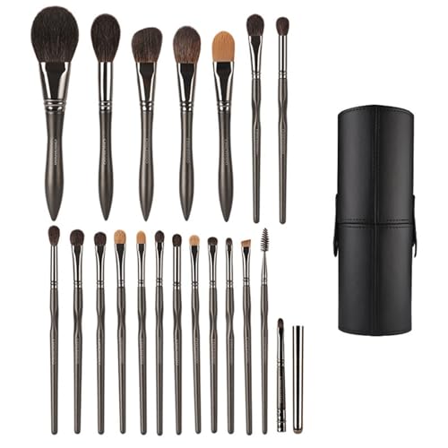 Juego de Brochas de Maquillaje Juego completo de 20 brochas maquillaje Profesional(Brown2)