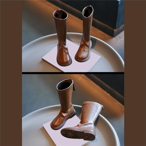 sfdgfhyf Cartoon Boots for Toddler Black Platform Booties Kids Girls Front Zipper Cheer Shoes Outdoor Warm Non Slip Shoes4