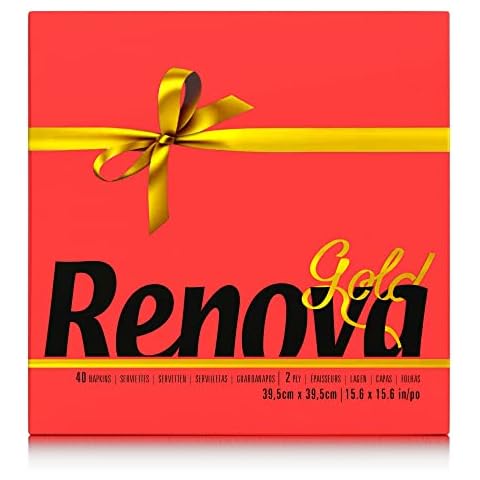 Renova Papierservietten, Rote Gold - 40 Servietten Cover