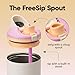 Owala FreeSip Tumbler Insulated Stainless Steel Water Bottle with Built-in Straw and Side Handle, For Travel, Work, School, and Sports, 40oz, BPA Free, Leak Proof, Deaybreak