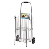 Carrinho de Feira para Compras com Rodas Reforçadas