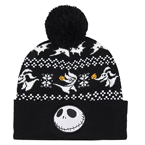 Disney The Nightmare Before Christmas Jack Skellington and Zero Beanie Scarf Set Black3
