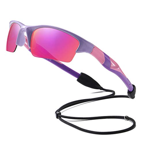 DUCO Toddler Kids Sunglasses for Boys Girls Sport Baseball Polarized Sunglasses for Age 4-7 Small to Medium K014