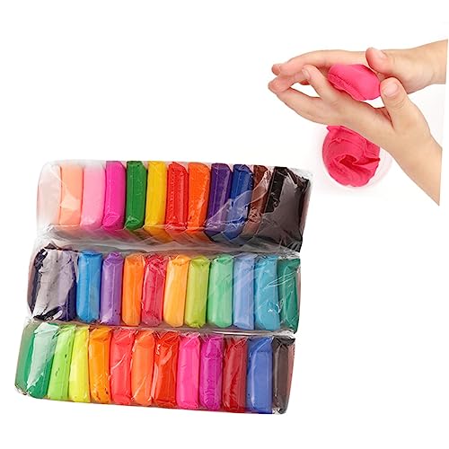 Operitacx 3 Pçs 36 Argila De Moldagem Argila Seca Ao Ar Para Crianças Esculpir Argila Cristal Colori