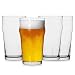 Pint Glasses,16oz British Glasses,Classics Craft Pint Drinking Glasses Sets,Prime Glass Tumbler Set of 4,Unique Design Beer Drinking Glasses Easy Stacking in The Cupboard