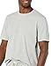 Amazon Essentials Men's Cotton Modal T-Shirt and Full-Length Bottom Loungewear Pajama Set, Grey Heather, Small