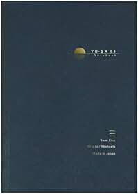 Caderno de linha YU-SARI A5 de 8 mm para caneta-tinteiro, artigos de papelaria NAKABAYASHI do Japão, azul marinho