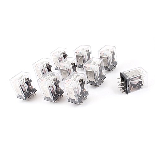 Relais électromécanique HH53PL AC 380V 3PDT 11 broches avec indicateur lumineux rouge