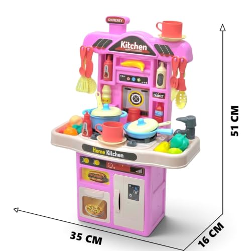 Image of Kitchen Set Toy for Kids, Pink, 51 * 35 * 16 Cm