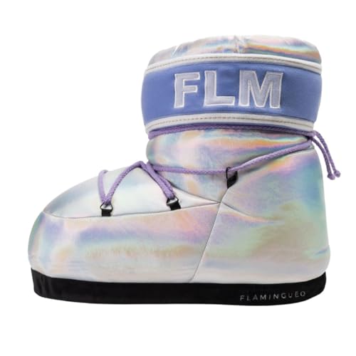 Flamingueo Sneaker Hausschuhe - Lustige Plüsch Pantoffeln für Damen und Herren, Eine Größe