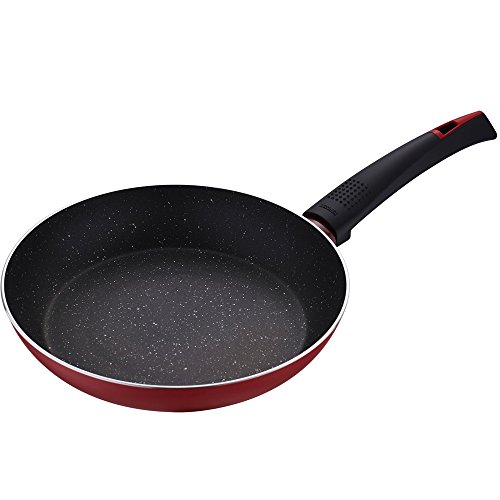 Bergner Q0555 26 Cm Sartén En Aluminio Prensado, 26 X 4,8 Cm, Rojo