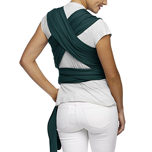 Image of Moby Baby Wrap Carrier Classic for Newborns to Toddlers (8-33lbs), Infant Sling Carrier, Lightweight & Hands Free Design, Adjustable for All Body Types (Pacific)