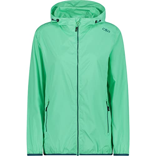 CMP - Damen-Regenjacke mit fester Kapuze, Minze, D36