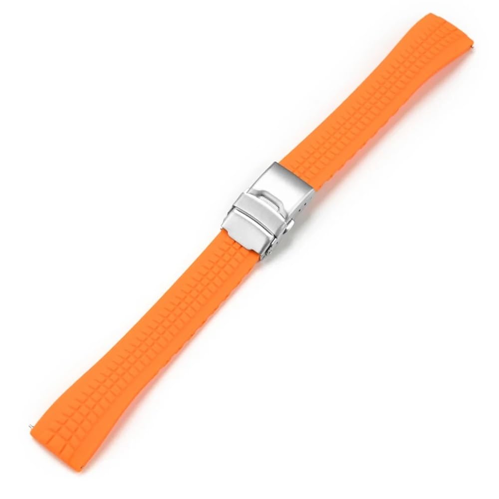 Bracelet montre silicone 22mm boucle déployante vert armée - 7