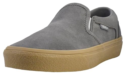 Vans Vans Men's Asher Slip-On Shoe | Comfortable Sneakers for Walking, Fashion & Everyday Wear, Crepe Frost Gray, 10