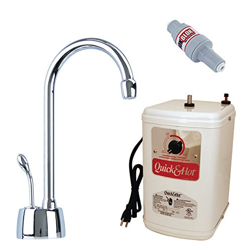 Westbrass D271Hfp-26 Velosah 9" 1-Handle Hot Water Dispenser Faucet With Instant Hot Tank, Polished Chrome #TOP20
